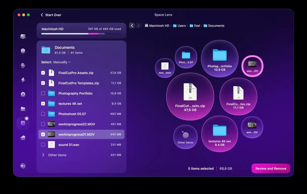 DaisyDisk File Preview and Management